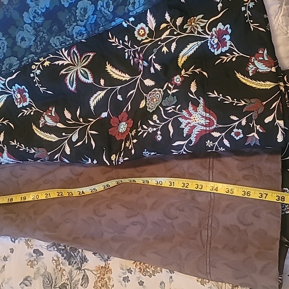 Anthropologie Strapless Dress in Blue, Black, and Brown - Picture 12 of 14